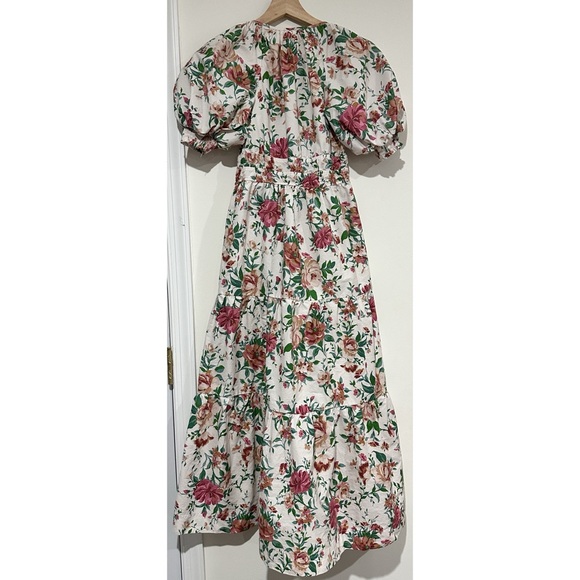 Anthropologie Somerset Maxi Dress Puff-Sleeve Floral Cottagecore Size XXS - Picture 4 of 10